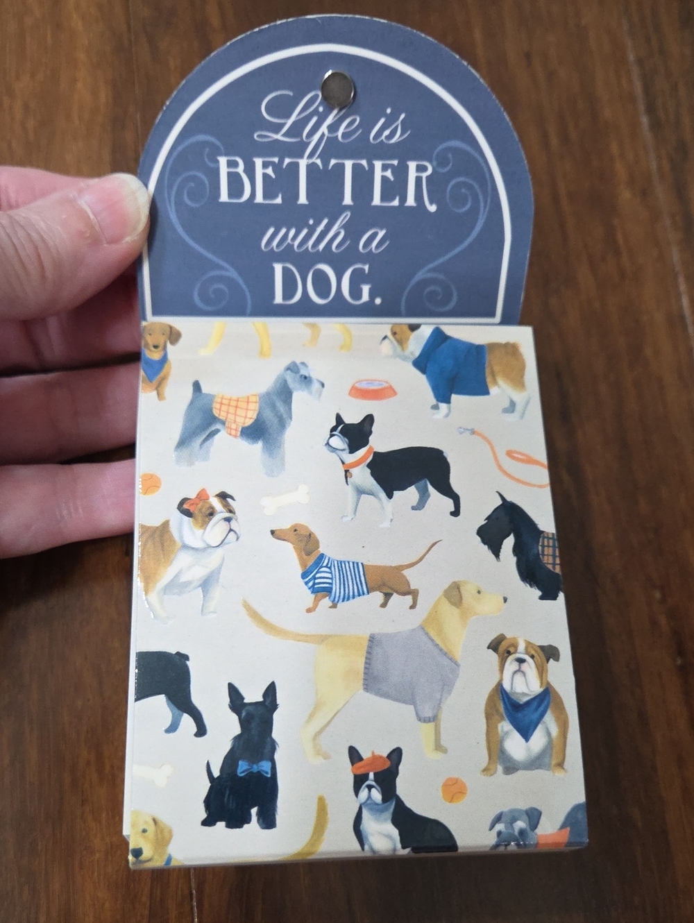 MOLLY & REX POCKET NOTEPAD DACHSHUND SCOTTIE BULLDOG FRENCHIE